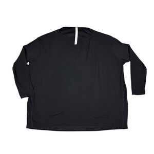 Lululemon Womens Size 16 Back in Action Long Sleeve Shirt Nulu Black